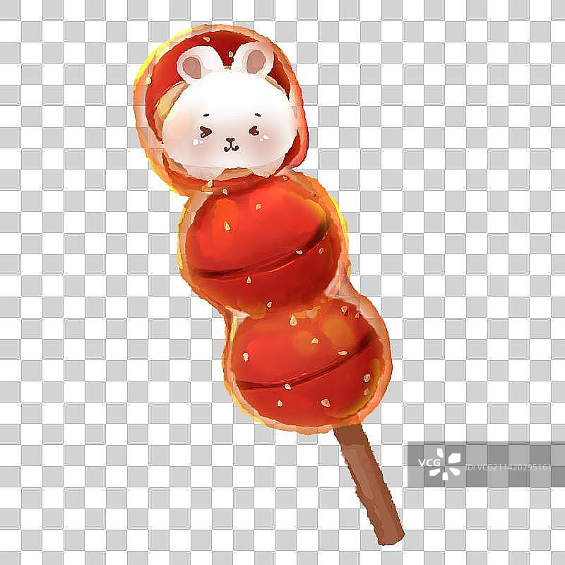 糯米小兔夹心糖葫芦图片素材