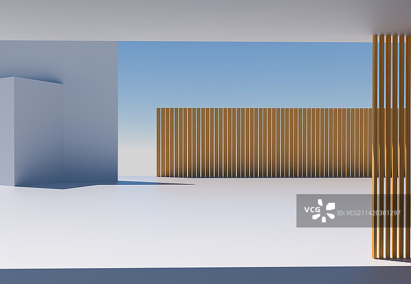 白色建筑空间图片素材