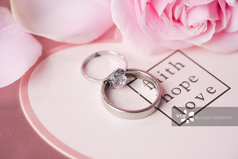 玫瑰花钻戒图片素材