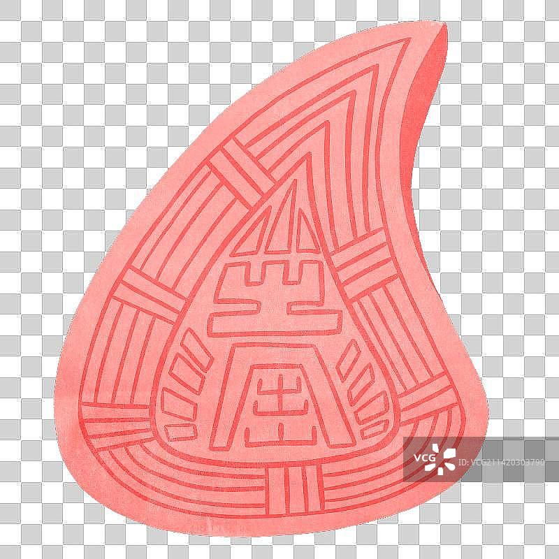 潮汕特色小吃红桃粿图片素材