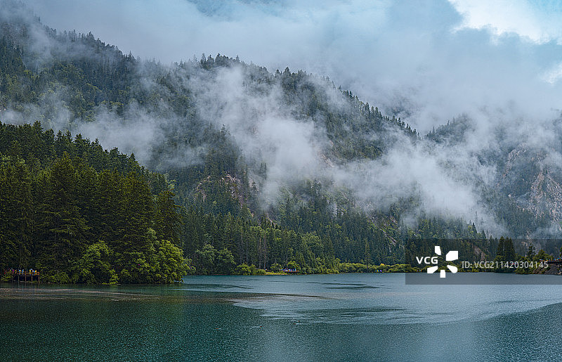 九寨沟熊猫海风景（Jiuzhaigou Panda Sea scenery）图片素材
