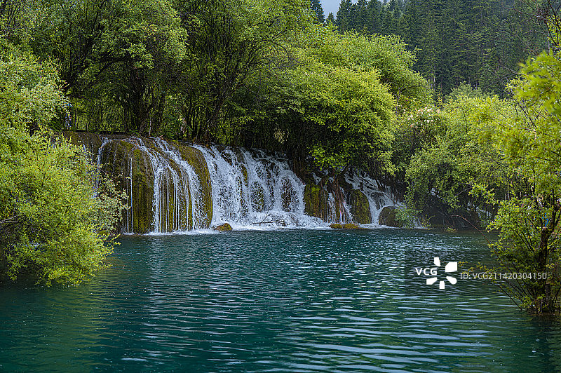 九寨沟熊猫海风景（Jiuzhaigou Panda Sea scenery）图片素材