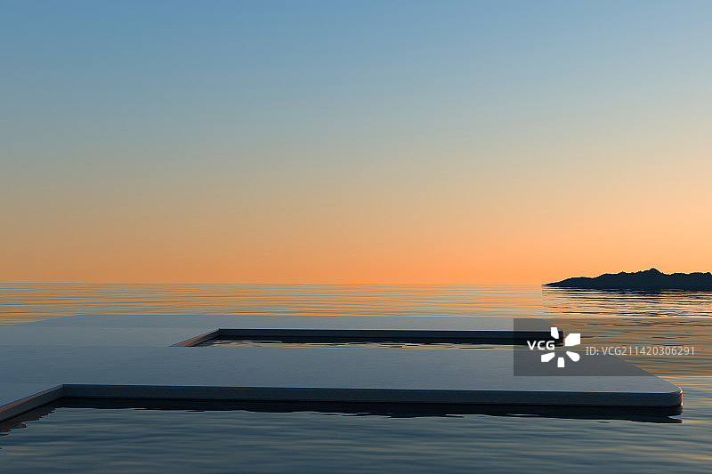 海岸日落图片素材