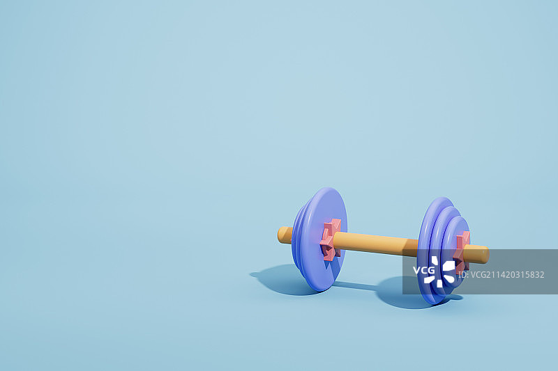 3D渲染的健身哑铃图片图片素材