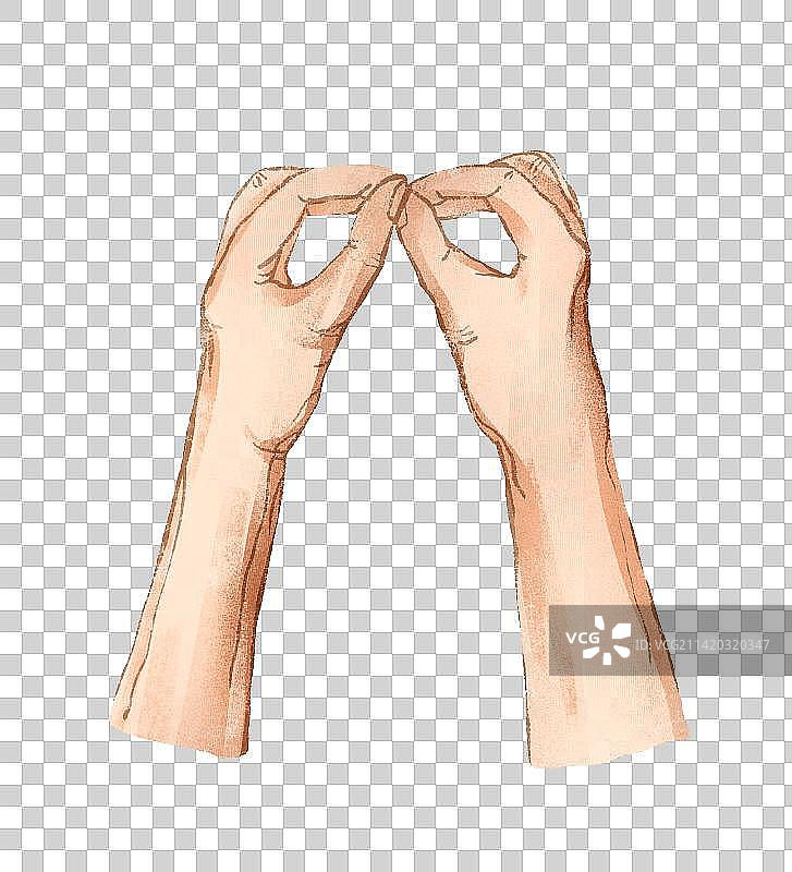 手拿着动作插画元素图片素材