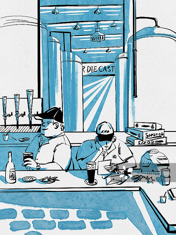 酒吧孤独的人图片素材