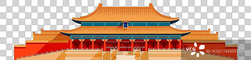 乾清宫-北京地标故宫文物建筑系列图片素材
