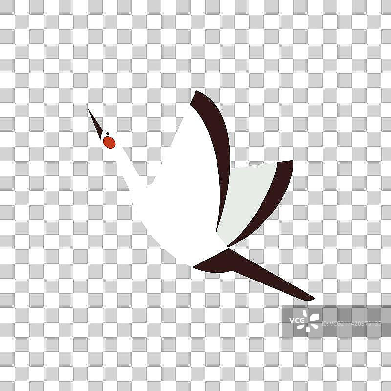 卡通仙鹤贴图插画元素图片素材