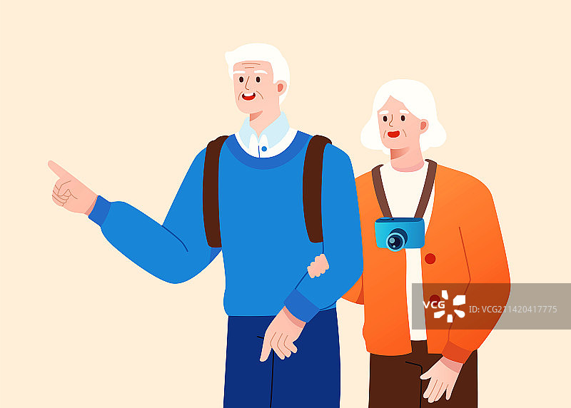 关爱老人旅游医疗保险图片素材