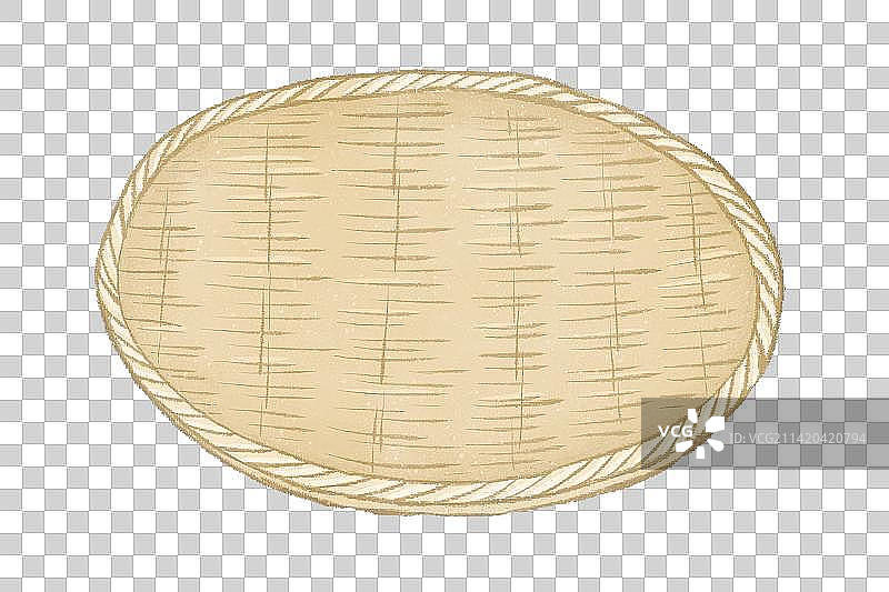 谷代手工竹编的竹筐元素图片素材