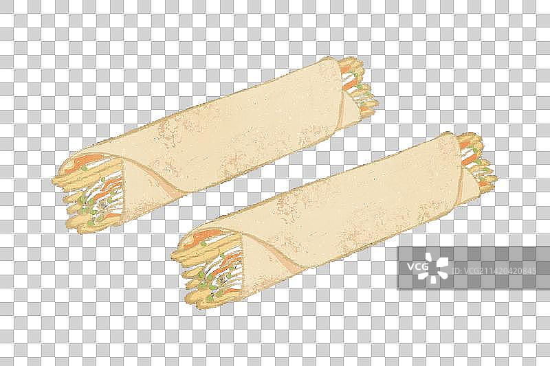 二十四节气立春元素春卷小菜图片素材