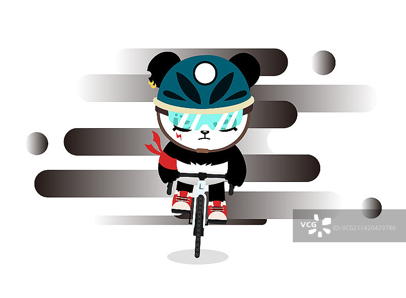 熊猫骑车图片素材