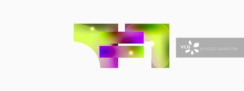 动态构图，闪亮几何形状图片素材