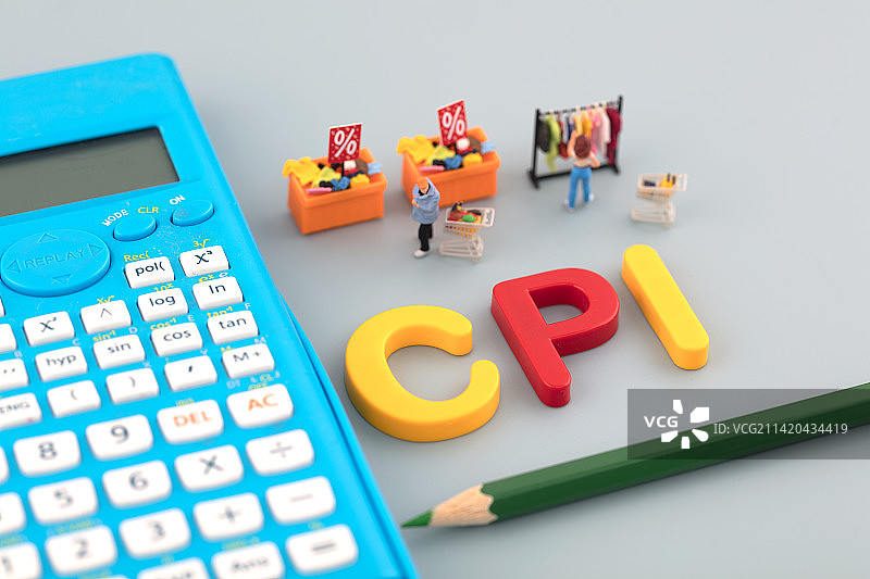 微缩摄影消费者物价指数图片素材