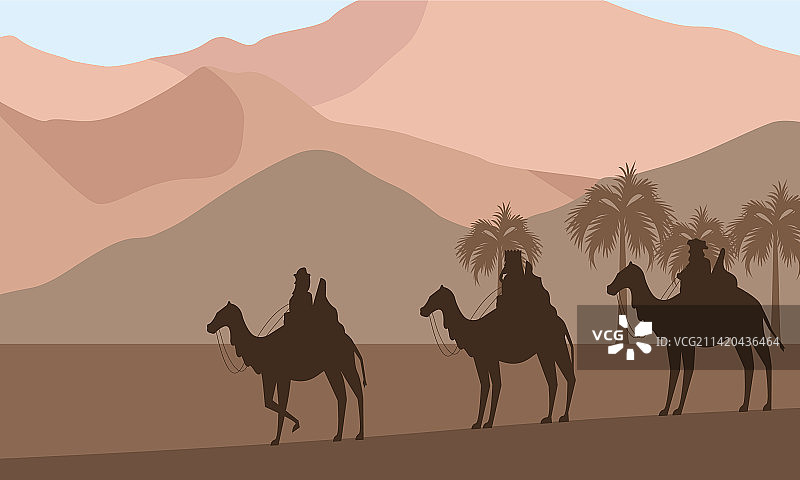 沙漠中的智者图片素材