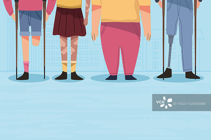 残疾人的腿图片素材