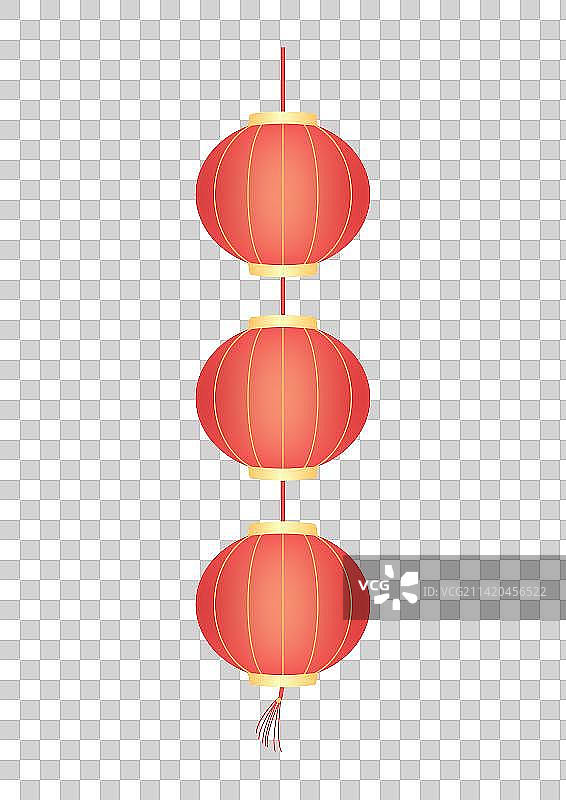 元宵节灯笼春节除夕氛围图片素材