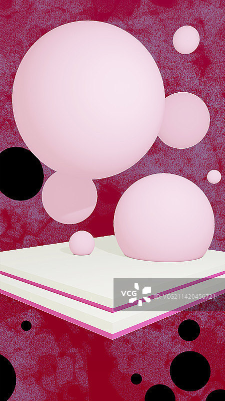 3d渲染几何产品展示台背景图片素材