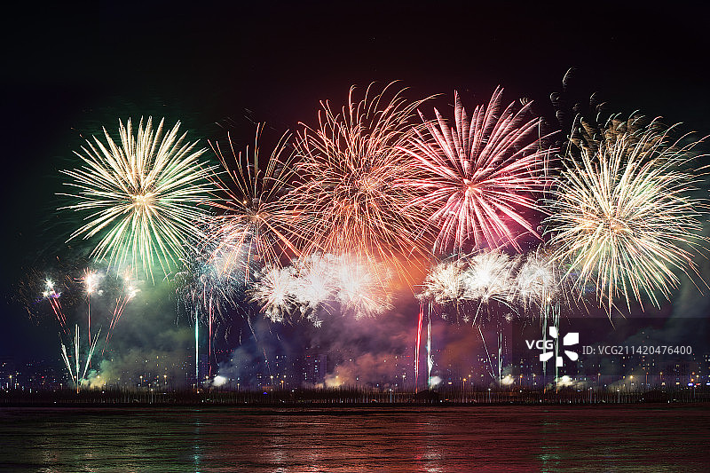 通辽烟花秀图片素材