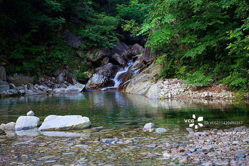 山谷清流                拍摄于湖北英山桃花冲图片素材