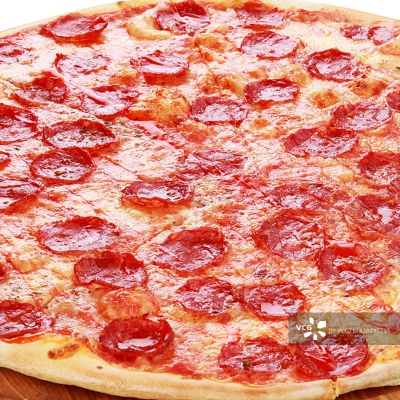 埃及风味萨拉米披萨图片素材