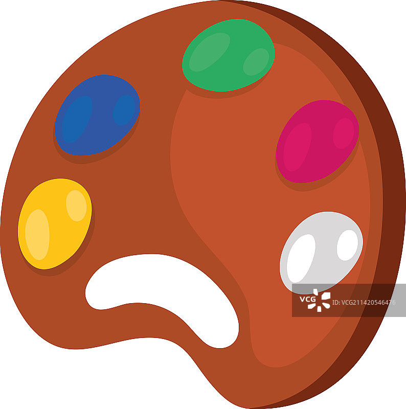 水彩调色板图标图片素材