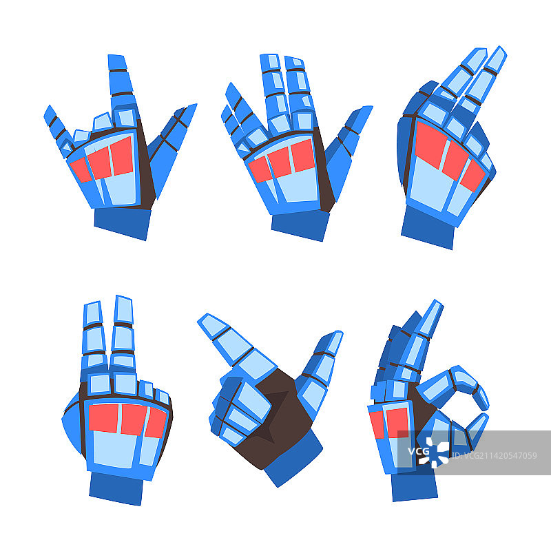 机器人手势合集图片素材