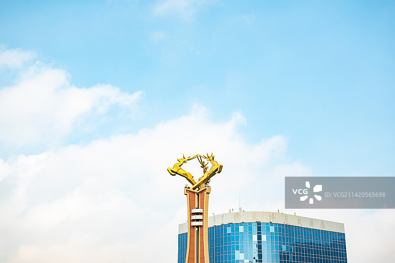 中国内蒙古包头市地标建筑图片素材