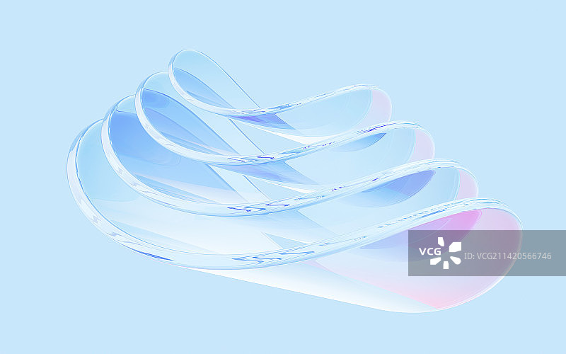 透明渐变玻璃背景3D渲染图片素材