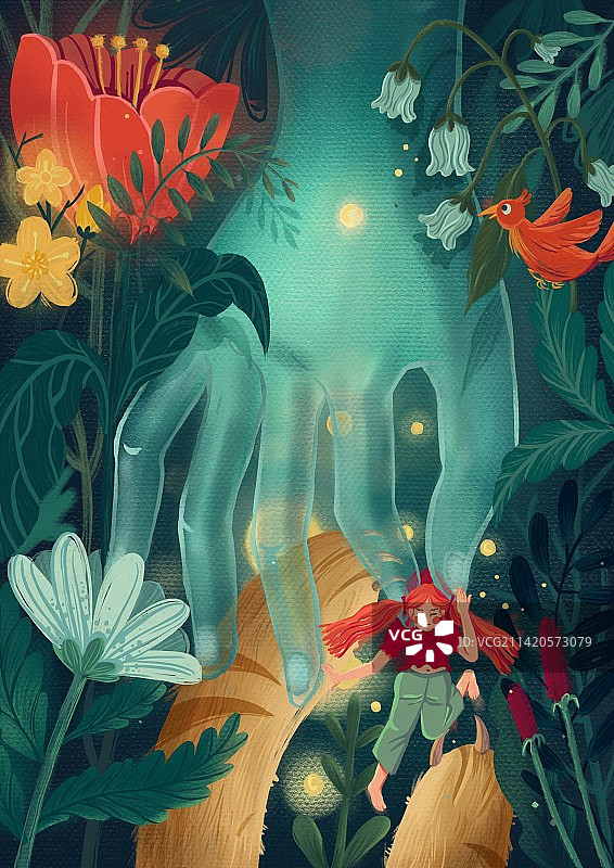 绘本-喵呜陪伴图片素材