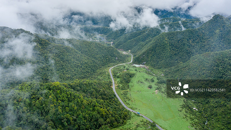 留坝狮子沟牧场图片素材