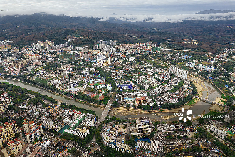 航拍海南省五指山市图片素材