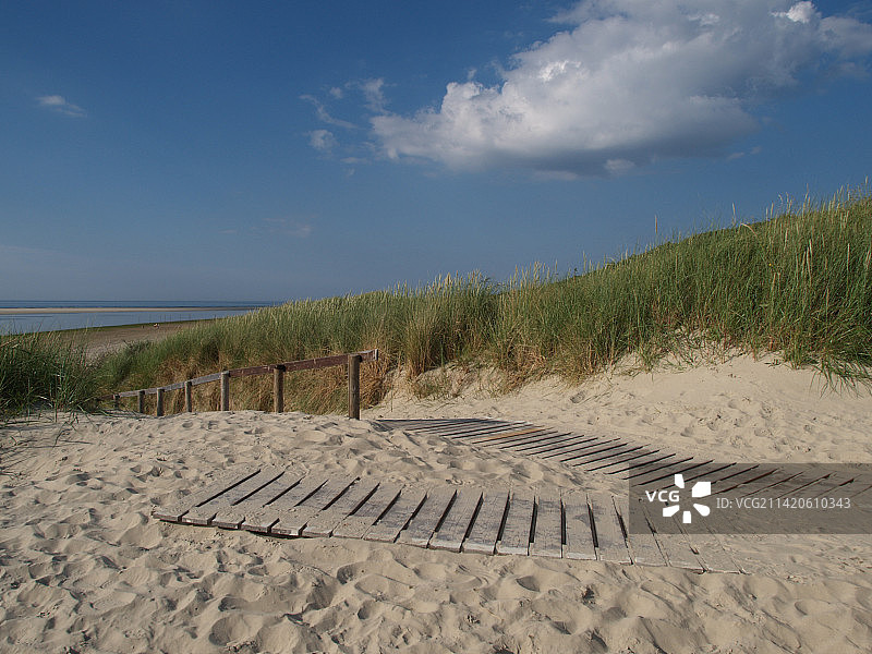 德国朗格奥格岛的海滩美景图片素材
