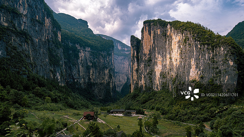 重庆奉节旱夔门美景图片素材