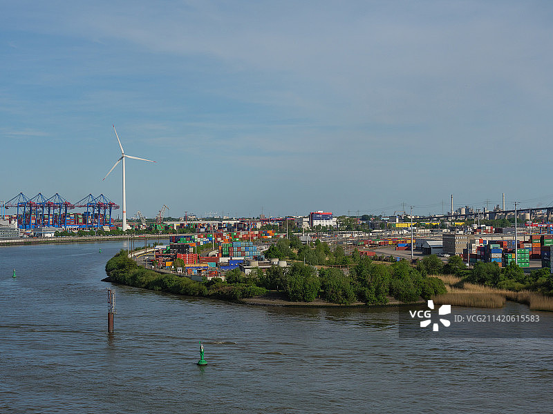 德国汉堡的城市海景图片素材