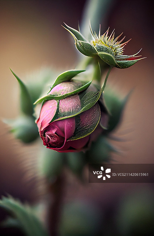 玫瑰花蕾特写，坦桑尼亚图片素材