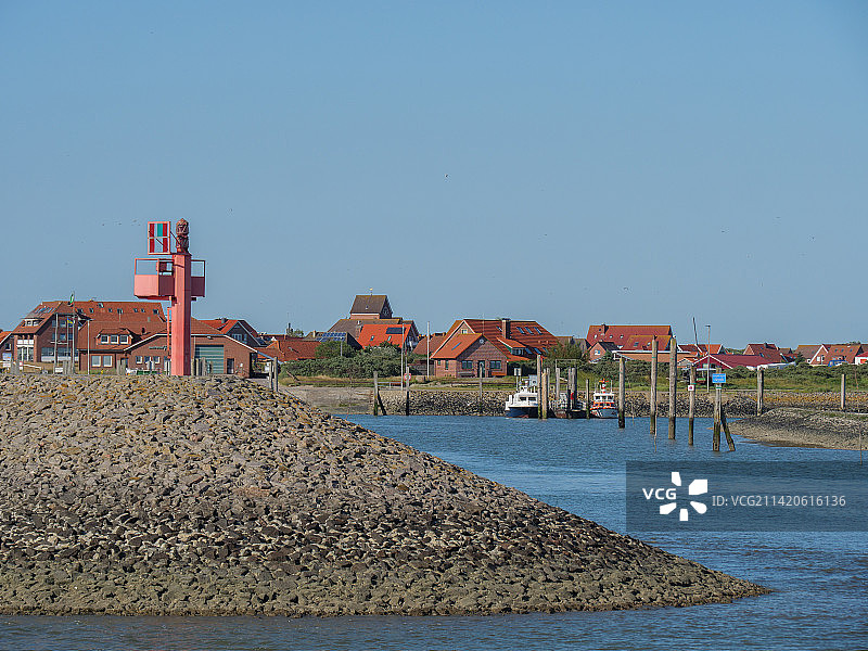 德国巴尔特鲁姆的建筑海滩风光图片素材