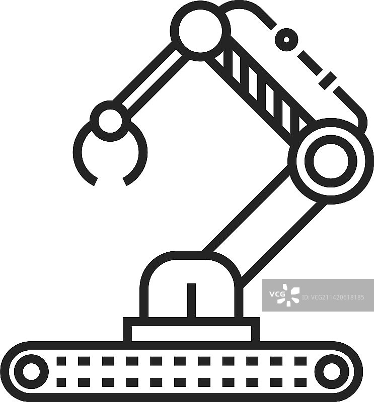 工业机器人手臂图标制造自动化图片素材