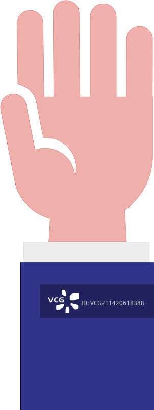 商务人士手部图标张开的手掌图片素材