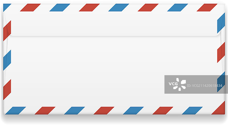 国际信封模板空白邮件邮政图片素材