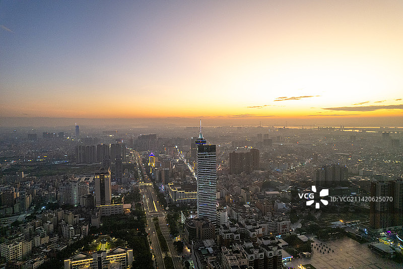 4K东莞市厚街城市风光航拍全景图片素材