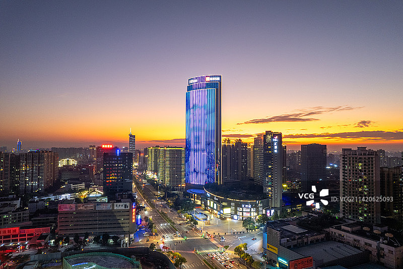 4K东莞市厚街城市风光航拍全景图片素材