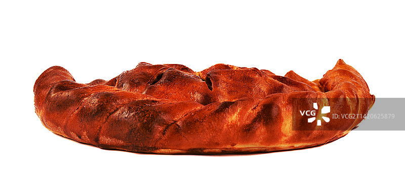 白色背景上的馅饼图片素材