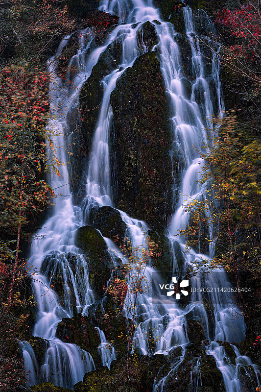 重庆城口亢谷金秋风光图片素材