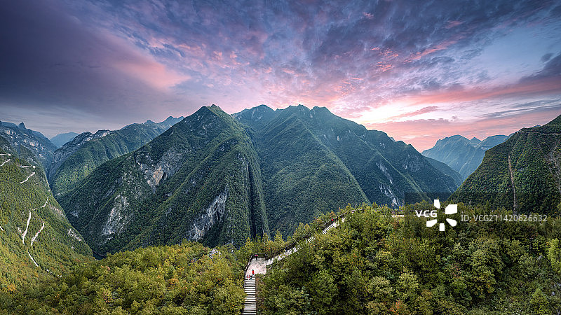 重庆巫溪兰英大峡谷风光图片素材