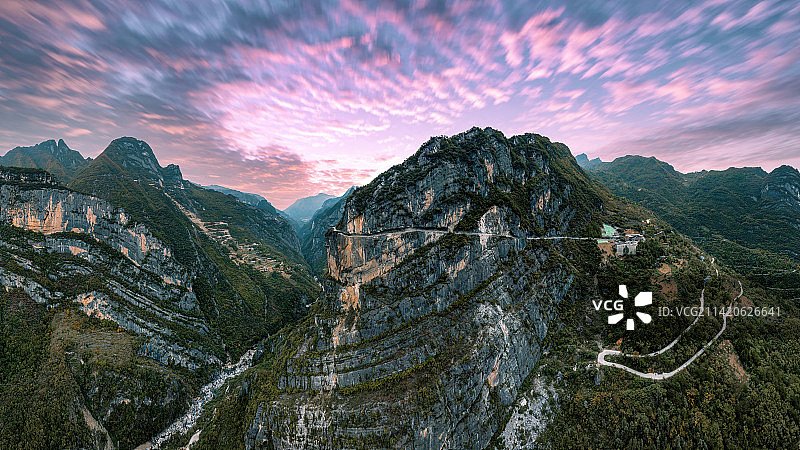 重庆巫溪兰英大峡谷秋色图片素材