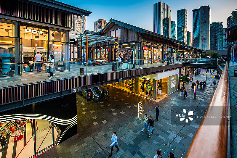 成都太古里夜景图片素材