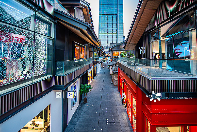 成都太古里夜景图片素材