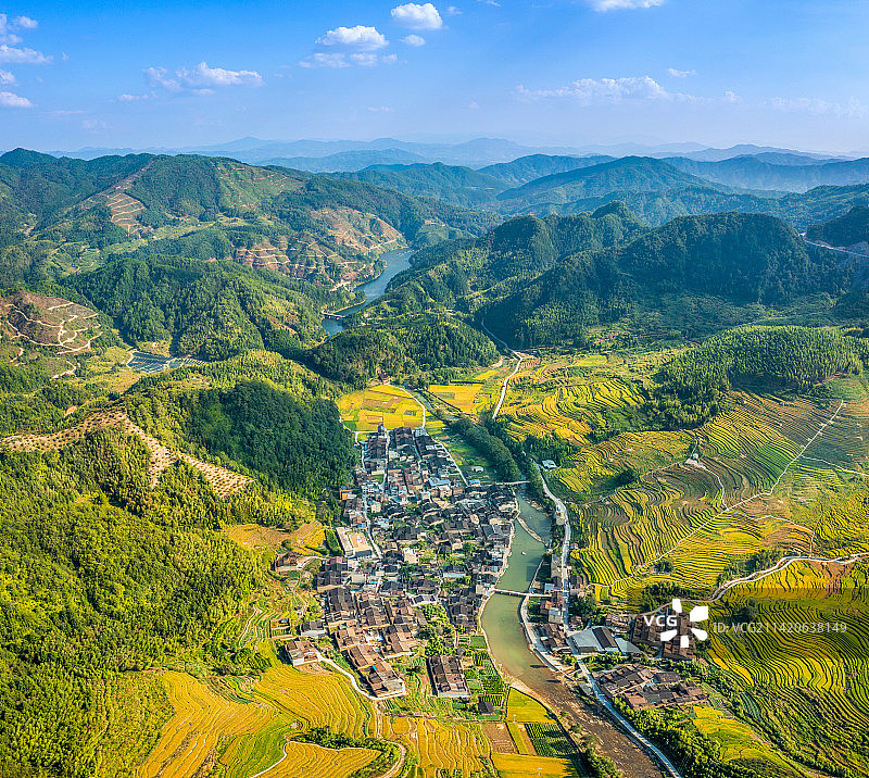 三明尤溪联合梯田图片素材