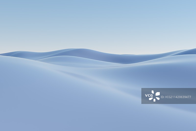 3D渲染蓝色波纹图片素材